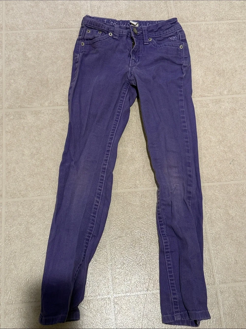 Purple Skinny Jeans Justice. 8S.